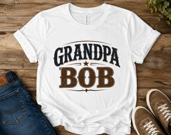 Gepersonaliseerde opa-T-shirt Custom opa-shirt Vaderdagcadeau voor Papa Dad Pops