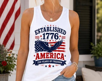 Gevestigde Amerikaanse tank uit 1776 | Amerikaanse vlag adelaar patriottische Onafhankelijkheidsdag