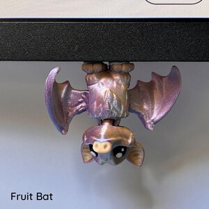 Cute 3D Printed fruit bat also available from 3D Busy Hands by Lizzyanthus