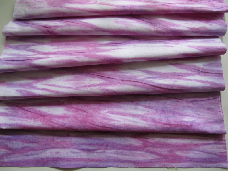 Hand Dyed Shibori fabric Raspberry and Rose pink Quilting Etsy