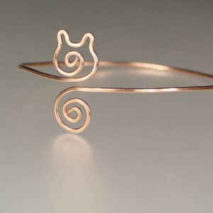 Kitty cat bangle bracelet, bridesmaid gift, gift for her, wedding gift, birthday gift, anniversary gift, gift for mom, free US shipping