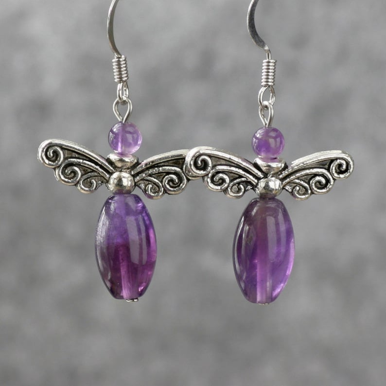 Authentic Angel Dangle Earrings Bridesmaid Gift Gift for - Etsy