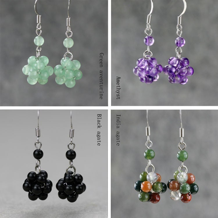 Jade Earrings Jade Jewelry Drop Earrings Dainty Earrings - Etsy
