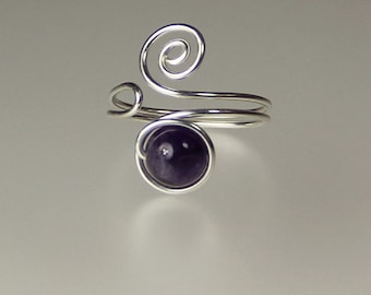 Scroll ring, bridesmaid gift, gift for her, wedding gift, birthday gift, anniversary gift, gift for mom, free US shipping