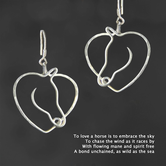 Orecchini A Forma Di Cavallo In Argento Sterling Con Zirconi – Donna, Cuore Animale, Placcato Oro Rosa, Regalo Per Amanti Dei Cavalli