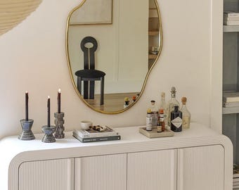 Mirror Irregular Decor Modern Luxury of The Year For Vanity Bedroom Bathroom Black and Gold