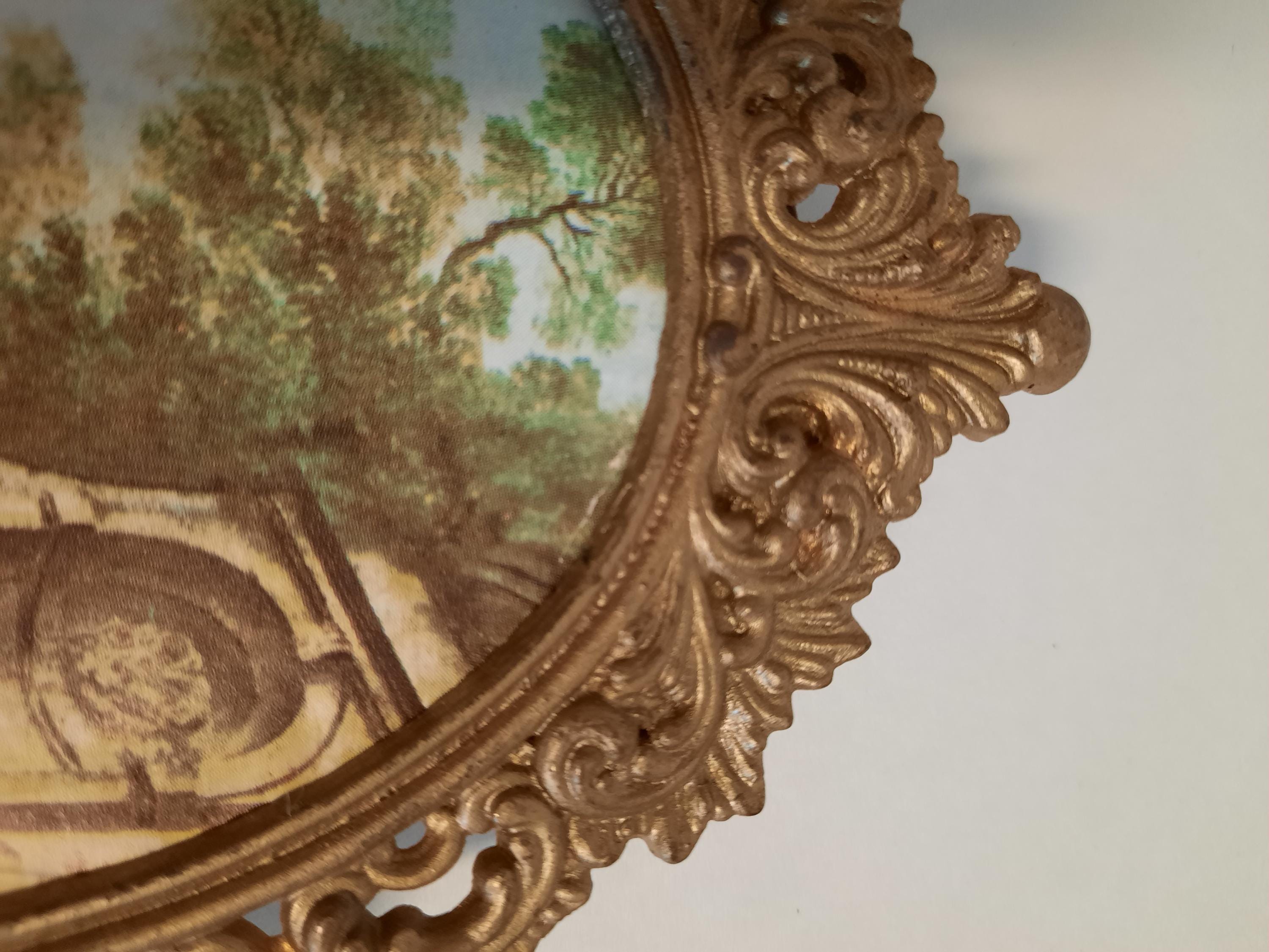 Vintage Mini Ornate Oval Frame – Rococo Gold Picture Frame With ...