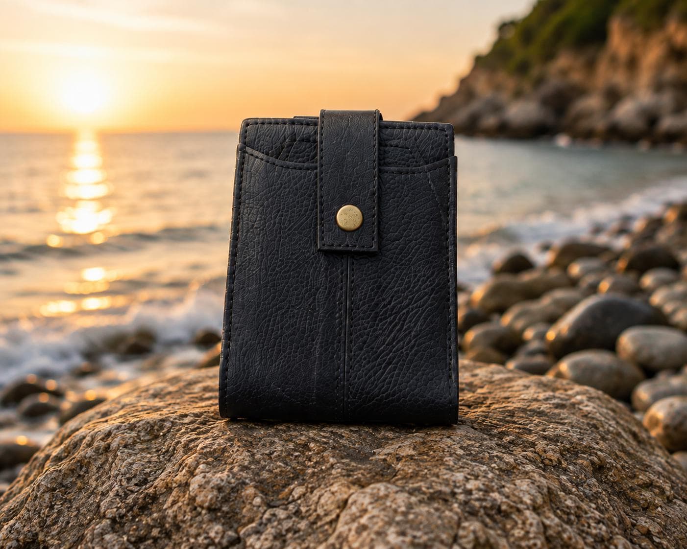 Genuine Leather Crossbody Bag for Men, Handmade Leather Shoulder Bag, Vintage Messenger Bag, Small Travel Bag, Navy Blue Leather Purse