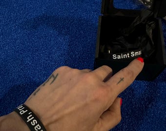 Braccialetto da padel Saint Smash - Braccialetto sportivo, fascia fitness in silicone, regalo per atleti