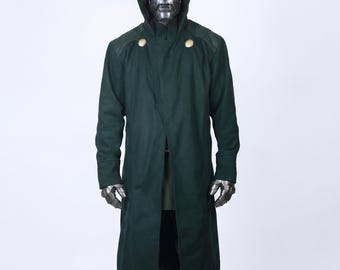Dr. Doom inspiriert Langer Mantel - Avengers: Doomsday Trenchcoat - Film Cosplay Mantel
