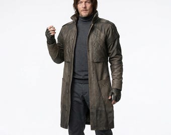 Norman Reedus Death Stranding 2 Leather Coat - Spiel Cosplay Lederjacke