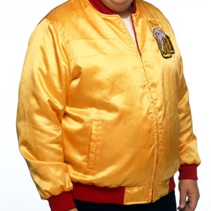 Kurtka bomberka Kenosha Kicker Satin - kurtka cosplay Johna Candy'ego - kurtka unisex