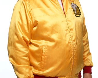 Kenosha Kicker Satin Bomberjacke - John Candy Cosplay Jacke - Unisex Jacke