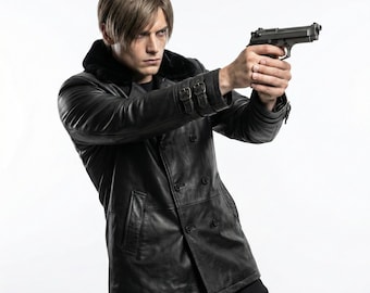 Leon S. Kennedy Lederjacke aus Resident Evil Requiem (RE9) – Leon Kennedy Cosplay Jacke - Game Replica Jacke