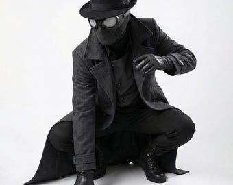 Spider Man Noir Cosplay Jacke - Wolle Trenchcoat - Film Cosplay Mantel - Ben Reilly Mantel
