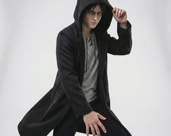 AOT Eren Yeager Cosplay Mantel - Anime Wolle Cosplay Mantel - Attack On Titan Cosplay Mantel
