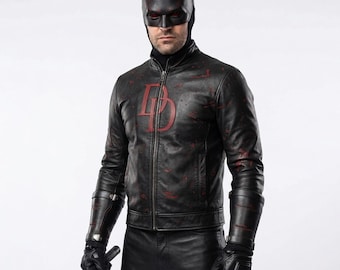 Daredevil Cosplay Lederjacke - Film Inspierd Lederjacke - Matthew Michael Murdock Cosplay Jacke