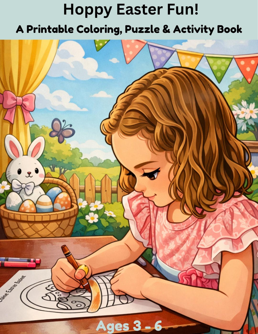 Easter Coloring & Activity Book for Kids Ages 3–6. - Etsy