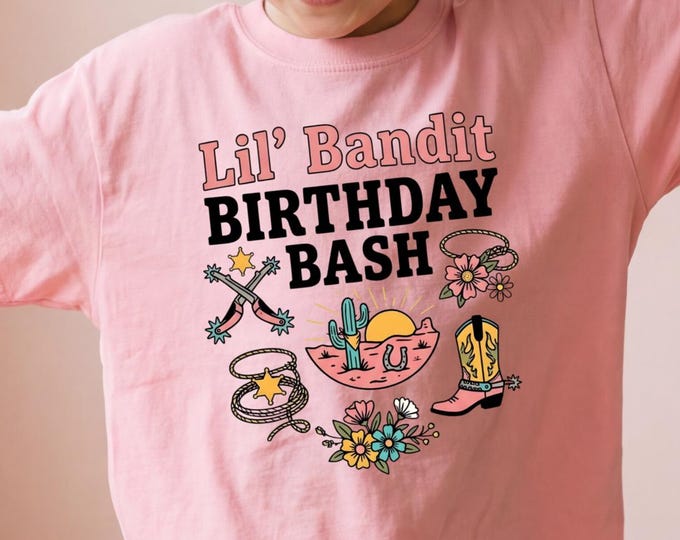 Birthday Bash Tee, 8th Birthday Girl Shirt, 10th Birthday Girl Shirt, 7th Birthday Girl Shirt, Rodeo Birthday Shirt, Cowgirl Birthday Shirt