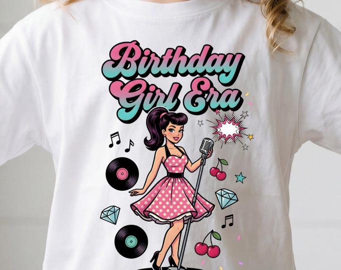 Birthday Era Shirt, Groovy Birthday Shirt, Music Birthday Shirt, 7th Birthday Girl Shirt, 10th Birthday Girl Shirt, Birthday Girl Hoodie