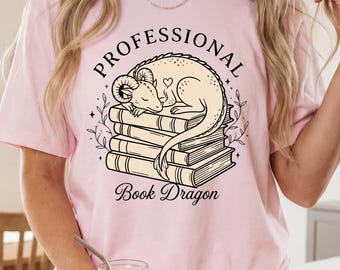 Book Dragon Shirt, Bookworm Shirt, Bookish T-Shirt, Reader Shirt, Literary T Shirt, Book Club Gift, Book Themed Shirt, Book Club Shirt