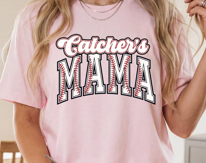 Catcher Mom Shirt, Baseball Mama Shirt, Baseball Mom Tshirt, Baseball Mama Shirt, Baseball Mom T Shirt, Baseball Mom Tee