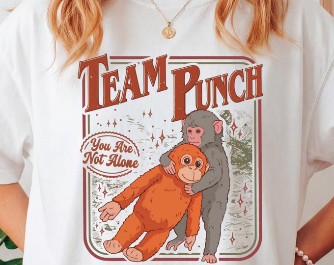 Team Punch Shirt, Punch The Monkey Tee, Punch The Monkey Shirt, Baby Punch Shirt, Punch Monkey Tshirt, Monkey Punch Shirt