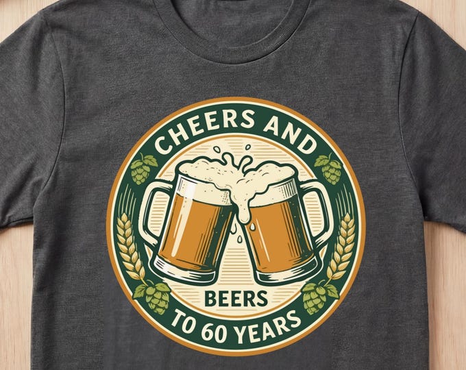 Cheers to 60 Years Shirt, 1966 Shirt, 60Th Birthday Shirts, 60Th Birthday Tshirt, 1966 Birthday Shirt, Sixty Birthday Shirt
