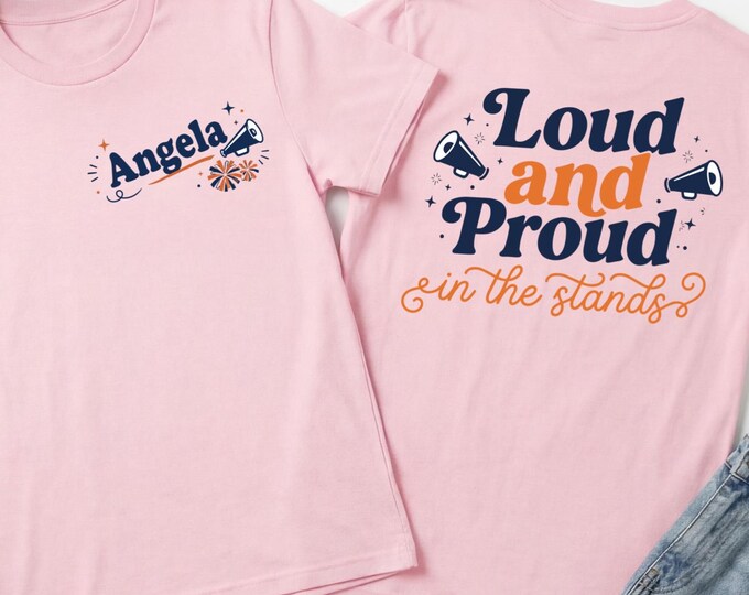 Custom Cheer Mom Shirt, Cheer Mama Shirt, Personalized Cheer Mom Shirt, Proud Mama Shirt, Cheerleading Mom Shirt, Cheer Mom Gifts