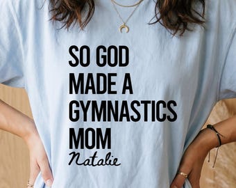 Gymnastics Mom Shirt, Gymnastics Mama Shirt, Custom Gymnastics Shirt, Gymnastics Personalized Shirt, Gymnastics Mom Tshirt
