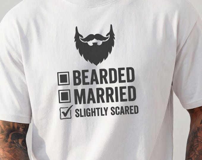 Beard Shirt, Marriage Shirt, Funny Newlywed Shirt, Wife Shirt For Husband, Funny Marriage Shirt, Funny Husband Shirts About Wife