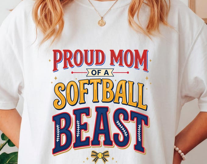 Softball Mama Shirt, Proud Mom Shirt, Softball Game Day Shirt, Softball Mom Tee, Softball Shirt, Softball Mom Tshirt, Softball Mom Gifts