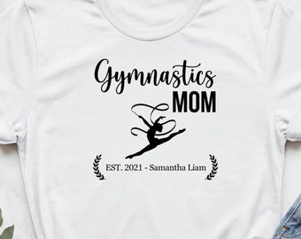 Gymnastics Mom Personalized Shirt, Gymnastics Mom Shirt, Custom Gymnastics Shirt, Gymnastics Mom Tshirt, Gymnast Mom Shirt