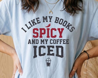 Books and Coffee Shirt, Reader Shirt, Literary T Shirt, Book Club Gift, Book Themed Shirt, Book Club Shirt, Book Nerd Shirt, Bookworm Shirt