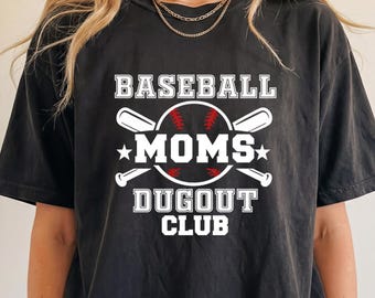 Baseball Moms Club Shirt, Baseball Mama Shirt, Baseball Mom T-Shirt, Mama Baseball Shirt, Baseball Mom Tee, Baseball Player Mom Shirt