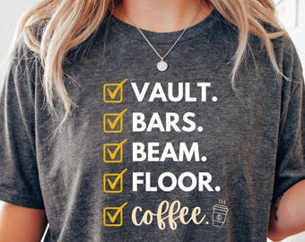Gymnastics Mom Shirt, Gymnastics Mama Shirt, Gymnastics Mom Hoodie, Mom Coffee Shirt, Coffee Mom Shirt, Gymnastics Shirts