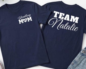 Wrestling Mom Shirt, Custom Wrestling Shirt, Mom Heart Shirt, Wrestling Mama Shirt, Girl Mom Tee, Wrestling Mama Sweatshirt