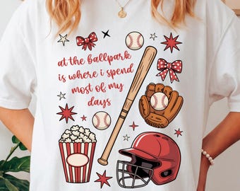 Ballpark Shirts, Baseball Mama Shirt, Baseball Mom T-Shirt, Mama Baseball Shirt, Baseball Mom Tee, Baseball Player Mom Shirt