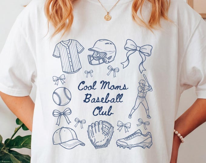 Baseball Mom Club Shirt, Cool Mom Shirt, Baseball Mom Tee, Mama Baseball Shirt, Baseball Mama Shirt, Baseball Mom Tshirt