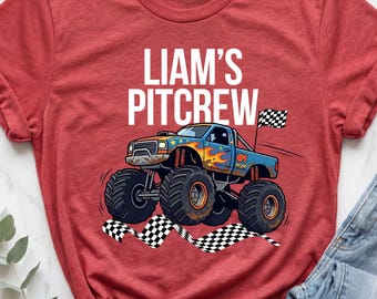 Pitcrew Shirt, Monster Truck Mama Shirt, Monster Truck Mom Shirt, Custom Monster Truck Shirt, Monster Jam Shirt, Monster Jam Mom Shirt