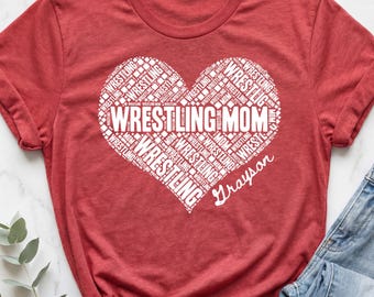 Custom Wrestling Shirt, Wrestling Mom Shirt, Wrestling Mom Tshirt, Wrestling Mom Sweatshirt, Wrestling Mama Shirt, Wrestling Mom Gift