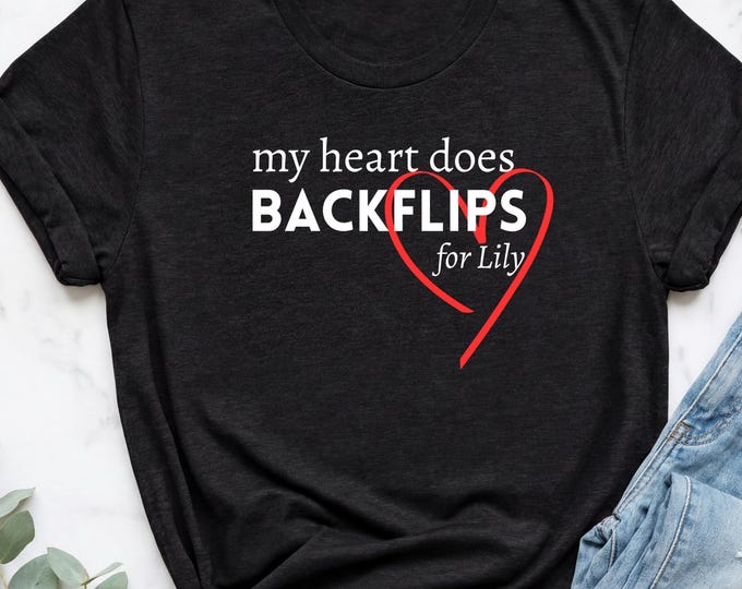 Gymnastics Mom Shirt, Custom Gymnastics Shirt, Gymnastics Mama Shirt, Gymnastics Personalized Shirt, Gymnastics Tee, Mom Heart  Shirt