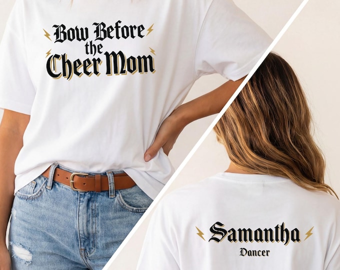 Personalized Cheer Mom Shirt, Funny Cheer Shirt, Custom Cheer Mom Shirt, Cheer Mama Shirt, Cheerleading Mom Shirt, Cheer Mom Gifts