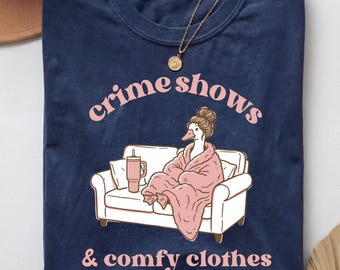 T-shirt True Crime, T-shirt Livre Oie, T-shirt Détective, T-shirt Mème Oie, T-shirt Professeur Oie, T-shirt Oie Lecture, T-shirt Booktok, T-shirt Passionné de lecture