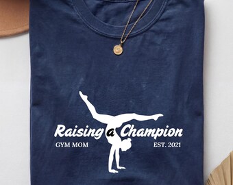 Gymnastics Mom Sweatshirt, Gymnastics Mom Shirt, Custom Gymnastics Shirt, Gymnastics Personalized Shirt, Gymnastics Tshirt, Champion Shirt