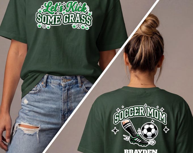 Custom Soccer Mom Shirt, Personalized Soccer Shirt, Soccer Mama Shirt, Soccer Parent Shirt, Soccer Mom Tee, Soccer Game Day Shirt