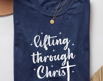 Jesus Gym Shirt, Christian Gym Shirt, Christian Workout Shirt, Christian Fitness Shirt, Weightlifting Tshirt, Religious Gym Shirt
