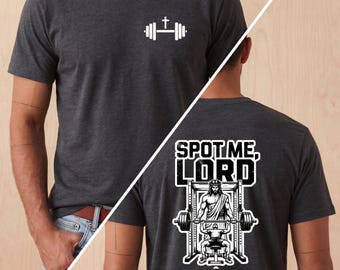 Jesus Gym Shirt, Christian Gym Shirt, Powerlifting Shirt, , Christian Workout Shirt, Weightlifting Tshirt, Christian Fitness Shirt