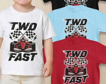 Two Fast Birthday Shirt, Race Car Birthday Shirt, 2nd Birthday Tshirt, Birthday Party Shirt, Birthday Sweatshirt, Kids Birthday Shirt