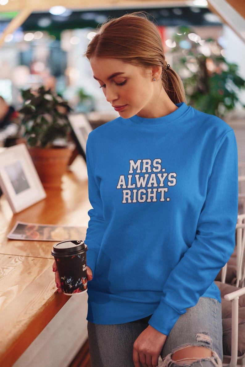 Funny Marriage Shirt, Husband Wife Hoodies, My Wife T Shirts, Funny Newlywed Shirt, Wife Crewneck, Funny Gag Gifts For Husbands image 7